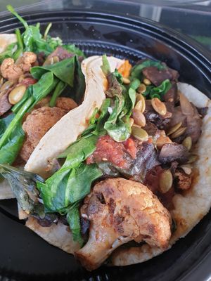 cauliflower mushroom taco at Sharky's Woodfired Mexican Grill in Simi Valley