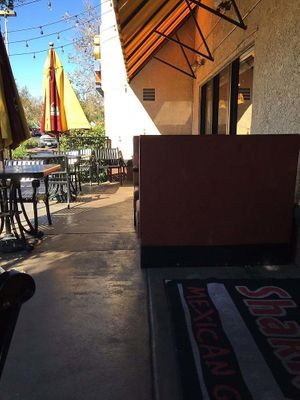 The outside of the restaurant. at Sharky's Woodfired Mexican Grill in Simi Valley