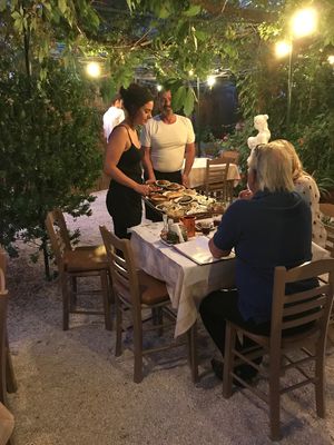 appetizers at Taverna Akrotiri in Zakynthos