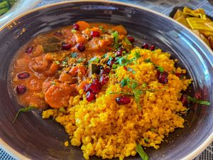 Moroccan tajine  at Noname Restaurant in Mallorca