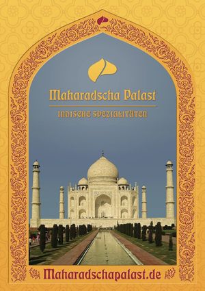 Speisekarte  at Maharadscha Palast in Chemnitz