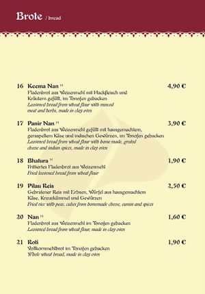 Brote at Maharadscha Palast in Chemnitz