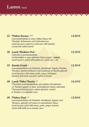 Lamm  at Maharadscha Palast in Chemnitz