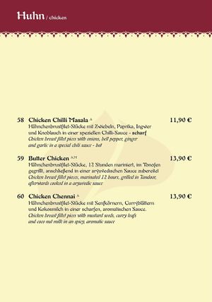 Huhn at Maharadscha Palast in Chemnitz