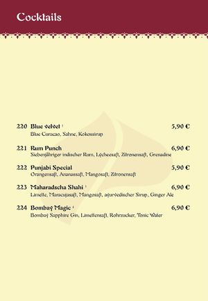 Cocktails at Maharadscha Palast in Chemnitz