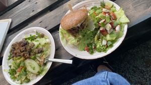 Beyond Burger and Melanzani Gyros(?) at Zoom Cafe in Chemnitz