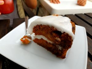 Veganer Möhrenkuchen at Zoom Cafe in Chemnitz