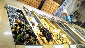 Deli. Only two vegan one. at Cityshop Noodle in Tokyo