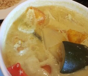 best quonia veg curry at Zula Vegetarian Paradise in Seminyak