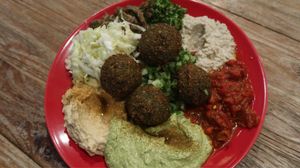  medeteranian platter. SO GOOD at Zula Vegetarian Paradise in Seminyak