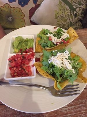 Tacos at Zula Vegetarian Paradise in Seminyak