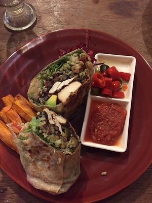Burrito at Zula Vegetarian Paradise in Seminyak