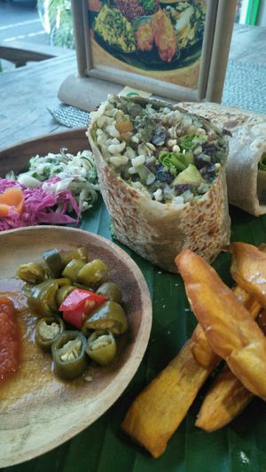 Mighty Burrito at Zula Vegetarian Paradise in Seminyak