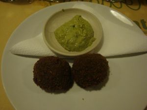 falafel at Zula Vegetarian Paradise in Seminyak