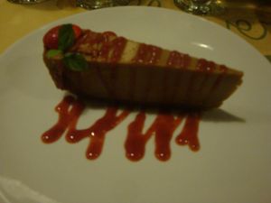 cheesecake at Zula Vegetarian Paradise in Seminyak