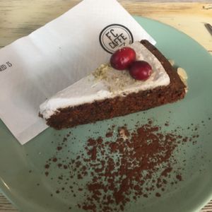 Vegan Carrot Cake at FC Caffe in Wroclaw