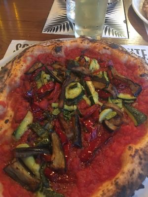 Vegan pizza  at Iaia Cristina in Barcelona