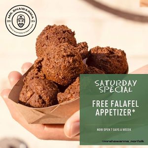 Falafels at Mr. Shawarma in Norfolk