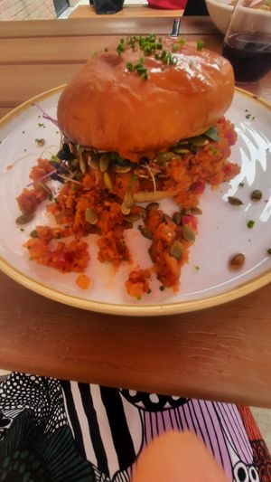 Vegetarian sloppy joe at St. Kilda in Des Moines