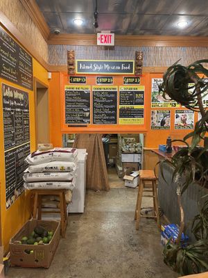  Can’t get up close, but food menu. at Loko Wraps in Kailua Kona