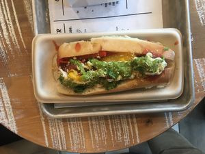 Pesto meatball at By Chloe - Fenway in Boston