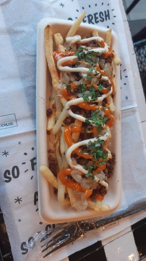 Fancy fries at By Chloe - Fenway in Boston