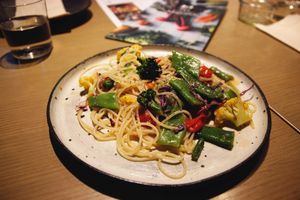 Veggie spaghetti  at Cosme Kitchen Adaptation - Omotesando Hills in Tokyo