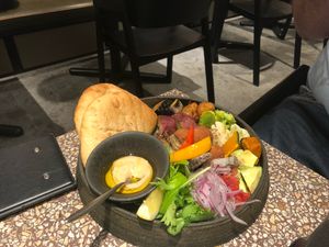 Falafel plate at Cosme Kitchen Adaptation - Omotesando Hills in Tokyo