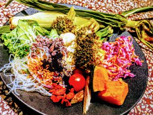 Vegan buffet at Cosme Kitchen Adaptation - Omotesando Hills in Tokyo