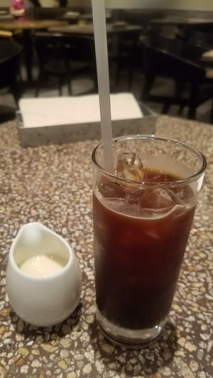 iced organic coffee with soymilk at Cosme Kitchen Adaptation - Omotesando Hills in Tokyo