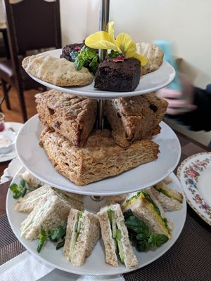 Afternoon Tea service at The Tea Lounge in London