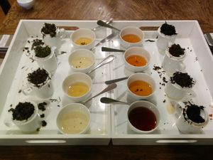 Chinese tea Intro & Tasting, tasting all 6 types (white,green, black, yellow, oolong &dark teas) in a professional tasting cups with introductory lectures at The Tea Lounge in London