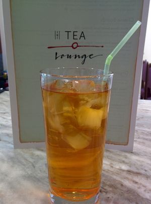 Iced tea, No sugar or artificial flavor at The Tea Lounge in London