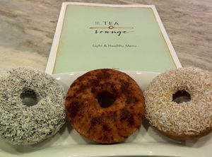Vegan doughnuts at The Tea Lounge in London