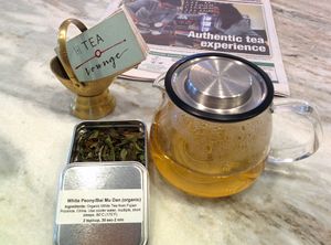 contemporary pot at The Tea Lounge in London