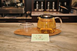 contemporary pot at The Tea Lounge in London