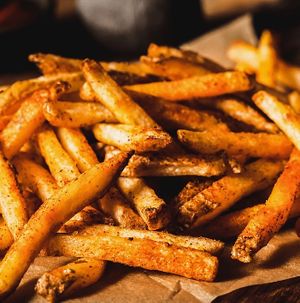 Seasoned Fries (new menu July 2020) at The Tea Lounge in London