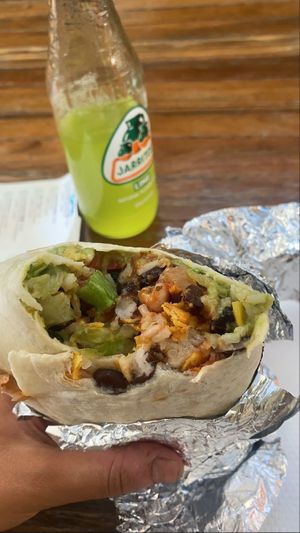 Skinny love with jackfruit and crushed nachos  at Loco Burrito in Alice Springs
