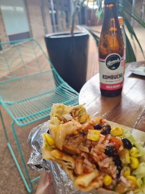 Vegan burrito! at Loco Burrito in Alice Springs