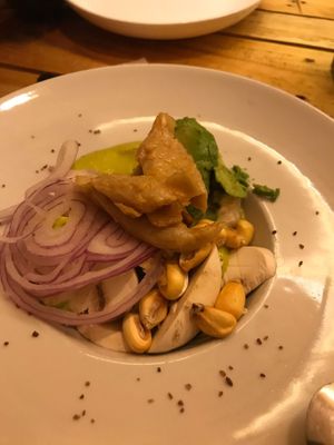 Ceviche at Masa Madre in Madrid