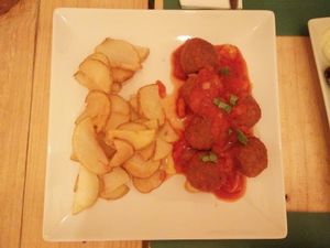 "meat"balls at Masa Madre in Madrid