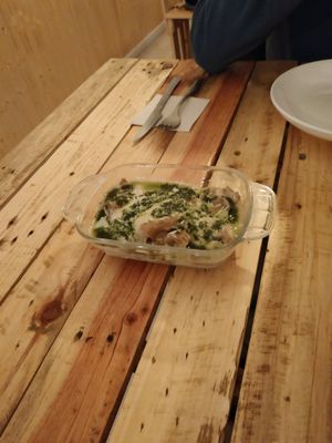 Pesto pasta at Masa Madre in Madrid