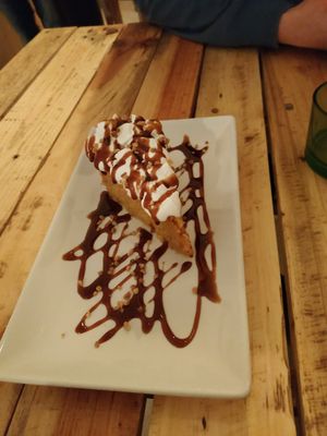 Carrot cake at Masa Madre in Madrid