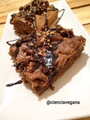 Bizcocho de chocolate (postre del menú del día) at Masa Madre in Madrid