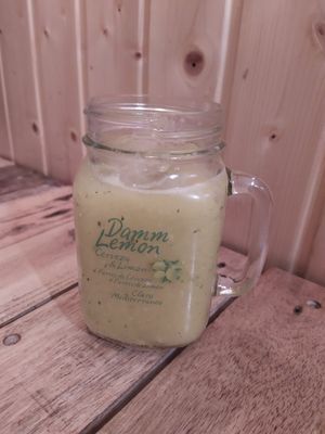 Juice of the day at Masa Madre in Madrid