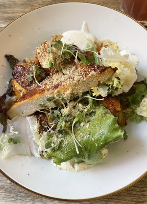 The quinoa bowl with tofu was excellent!  at Bunny's Deli in Madrid