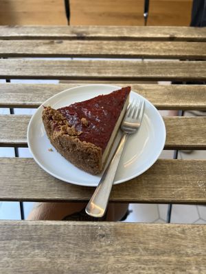 Cheesecake styled pie   at Bunny's Deli in Madrid