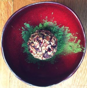 Matcha energy bites at Bunny's Deli in Madrid