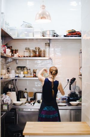 Our Open Kitchen at Bunny's Deli in Madrid