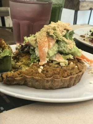 Omg this was delicious !!  at Bunny's Deli in Madrid